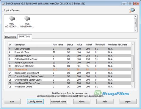 Download Passmark DiskCheckup 3.5